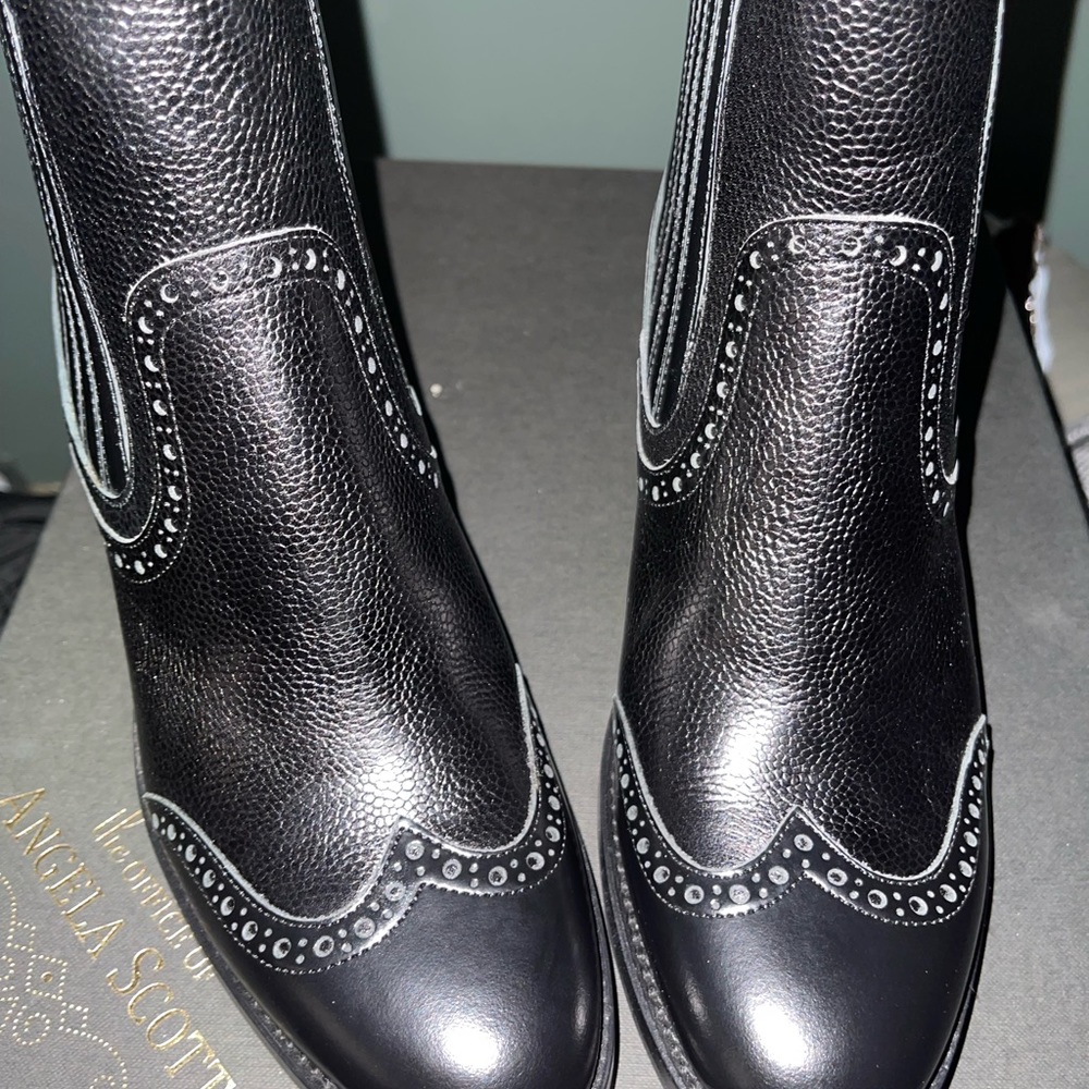 The Office of Angela Booties baroque toe box.only wore 1 on carpet.gorgeous boot